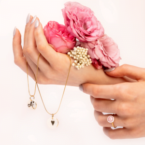 Colar Amor Personalizável | Porcelana & Ouro