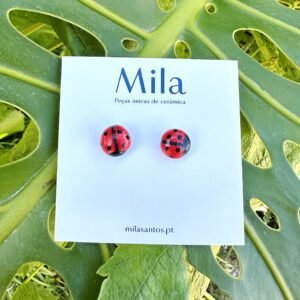 Brincos Joaninhas | Grés