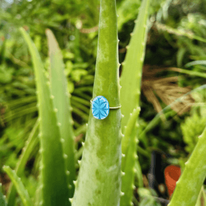 Anel Mandala Turquesa | Grés