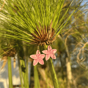 Brincos Flor Lilás | Grés