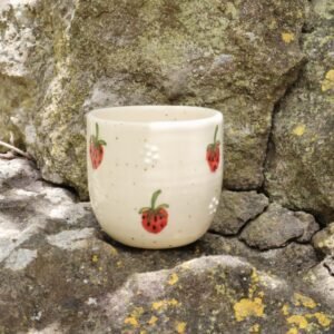 Copo Café Grés | Morangos