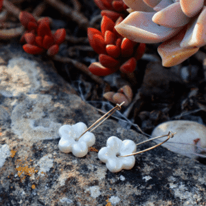 Brincos Pérola | Porcelana