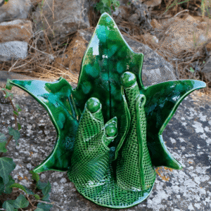 Presépio em Cerâmica | Folha Verde