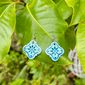 Brincos Oriente Turquesa | Grés