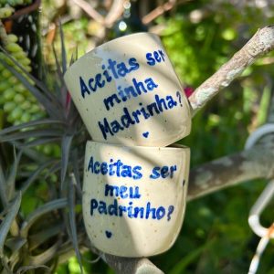 Copo Café Grés | Aceitas ser minha madrinha/ padrinho?