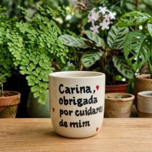 Copo Café Grés | Obrigada por cuidares de mim